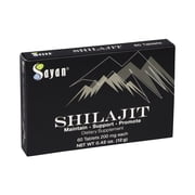 Sayan Pure Shilajit Tablets, Immune Support Dietary Supplement (60 Drops)