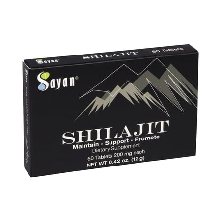 Sayan Pure Shilajit Tablets, Immune Support Dietary Supplement (60 Drops)