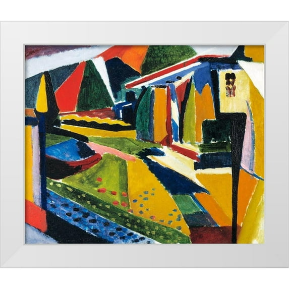 Sayen, Henry Lyman 17x15 White Modern Wood Framed Museum Art Print Titled - Abstract Landscape