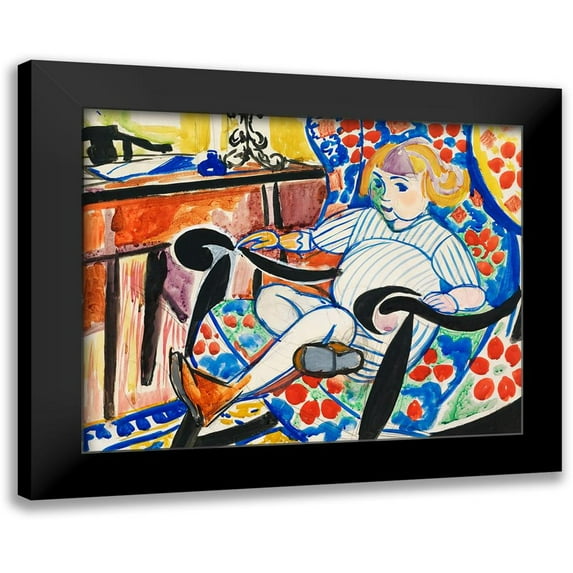 Sayen, Henry Lyman 24x20 Black Modern Framed Museum Art Print Titled - Gouache