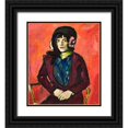 thumbnail image 1 of Sayen, Henry Lyman 26x29 Black Ornate Wood Framed with Double Matting Museum Art Print Titled - Portrait of a Girl, 1 of 4