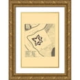thumbnail image 1 of Sayer 23x32 Gold Ornate Wood Framed with Double Matting Museum Art Print Titled - Fort Le Quesne Duquesne Pittsburg Pennsylvania, 1 of 4