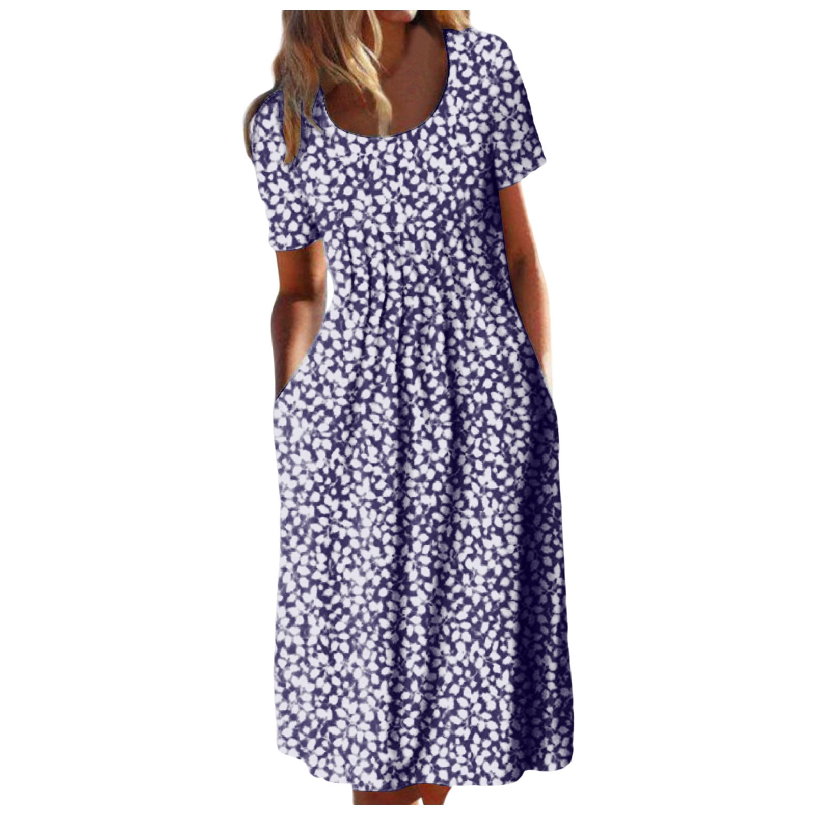 Sayhi Summer Dresses for Women 2024 Plus Size Boho Floral Casual House