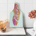 thumbnail image 1 of Saying Cutting Board, All You Need is Love Words in Colorful Watercolor Splash Background Art Print, Decorative Tempered Glass Cutting and Serving Board, Wine Bottle Shape, Red Fuchsia, by Ambesonne, 1 of 1
