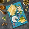 thumbnail image 1 of Saying Cutting Board, Colored Welcoming Hello Words Print with Patchwork Style Sea Fish and Clouds Image, Decorative Tempered Glass Cutting and Serving Board, Small Size, Multicolor, by Ambesonne, 1 of 5