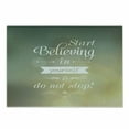 thumbnail image 1 of Saying Cutting Board, Encouraging Phrase Start Believing in Yourself Do Not Stop on Blurred Background, Decorative Tempered Glass Cutting and Serving Board, Small Size, Multicolor, by Ambesonne, 1 of 1