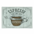 thumbnail image 1 of Saying Cutting Board, Espresso Design for Coffee Lovers Cup Caffeine Curvy Frame Motifs, Decorative Tempered Glass Cutting and Serving Board, in 3 Sizes, by Ambesonne, 1 of 2
