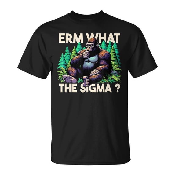 Saying Erm What The Sigma Ironic Meme Quote TShirt - Walmart.com