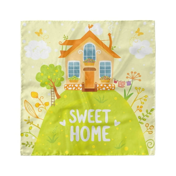 Saying Head Scarf, Cottage Garden, Head Wrap, 3 Sizes, by Ambesonne