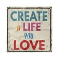 thumbnail image 1 of Saying Head Scarf, Create a Life You Love Text, Head Wrap, 3 Sizes, by Ambesonne, 1 of 2