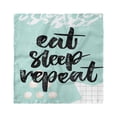 thumbnail image 1 of Saying Head Scarf, Eat Sleep Repeat Lettering, Head Wrap, 3 Sizes, by Ambesonne, 1 of 2