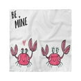 thumbnail image 1 of Saying Head Scarf, Funky Crab Couple and Heart, Head Wrap, 3 Sizes, by Ambesonne, 1 of 2