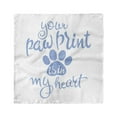 thumbnail image 1 of Saying Head Scarf, Paw Print is in My Heart, Head Wrap, 3 Sizes, by Ambesonne, 1 of 2