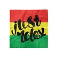 thumbnail image 1 of Saying Head Scarf, Rastafarian Design Message, Head Wrap, 3 Sizes, by Ambesonne, 1 of 2