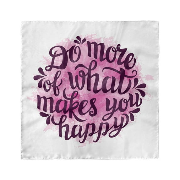 Saying Head Scarf, Watercolor Brush Slogan, Head Wrap, 3 Sizes, by Ambesonne