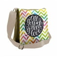 thumbnail image 1 of Saying Messenger Bag, All You Need is Love Chevron, Unisex Cross-body, by Ambesonne, 1 of 2