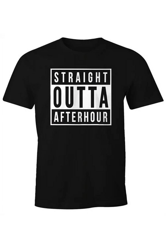 Saying Straight Outta Afterhour Fun Shirt Party Festival Techno T-Shirt Unisex S-5XL Hot Trending Shirt, Vintage Birthday Gift