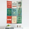 thumbnail image 1 of Saying Tapestry, Illustration of Uplifting Messages Words Life Wisdom Art Success Themed Art, Fabric Wall Hanging Decor for Bedroom Living Room Dorm, 5 Sizes, Beige Green Red, by Ambesonne, 1 of 1
