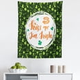 thumbnail image 1 of Saying Tapestry, Kiss Me I am Irish Text with Lips and Clovers St Patricks Day, Fabric Wall Hanging Decor for Bedroom Living Room Dorm, 5 Sizes, Apple Green Dark Green, by Ambesonne, 1 of 1