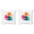 thumbnail image 1 of Ambesonne Saying Throw Pillow Cover 2 Pack, Colorful Dust Clouds, 16", Multicolor, 1 of 2