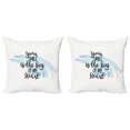 thumbnail image 1 of Saying Throw Pillow Cushion Cover Pack of 2, Romantic Words Your Smile is the Key of My Heart, Zippered Double-Side Digital Print, 4 Sizes, Baby Blue Grey, by Ambesonne, 1 of 2
