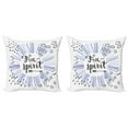 thumbnail image 1 of Ambesonne Saying Throw Pillow Cover 2 Pack, Starburst Free, 18", Multicolor, 1 of 5