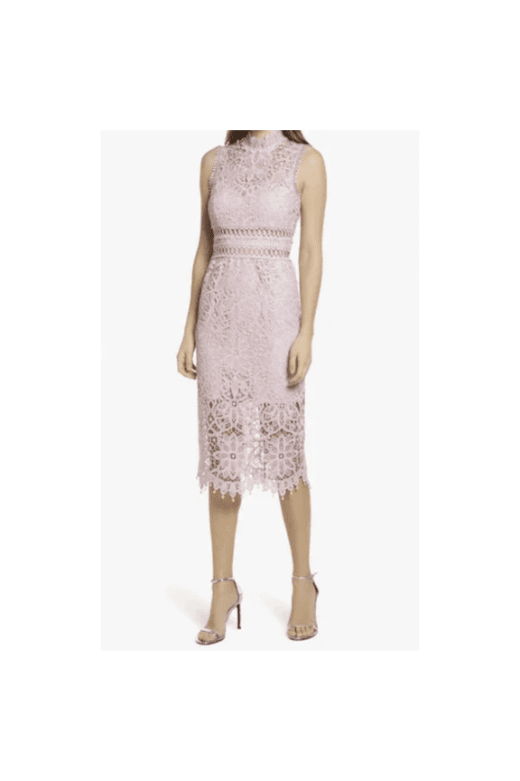 Rue Lace Sheath Cocktail Dress in Purple, Size XS