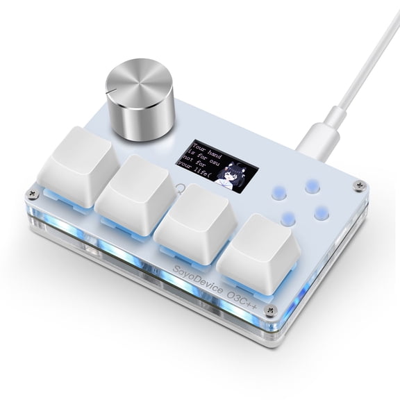 SayoDevice O3C++ Rapid Trigger DKS Mini Keyboard Magnetic Switches Keyboard OSU Geometry Dash Rhythm Games