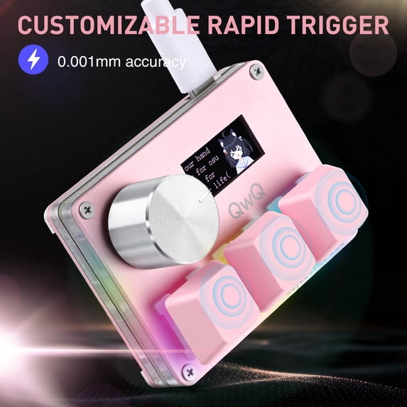 SayoDevice O3C Rapid Trigger Mini Keyboard Magnetic Switches Keyboard OSU Geometry Dash