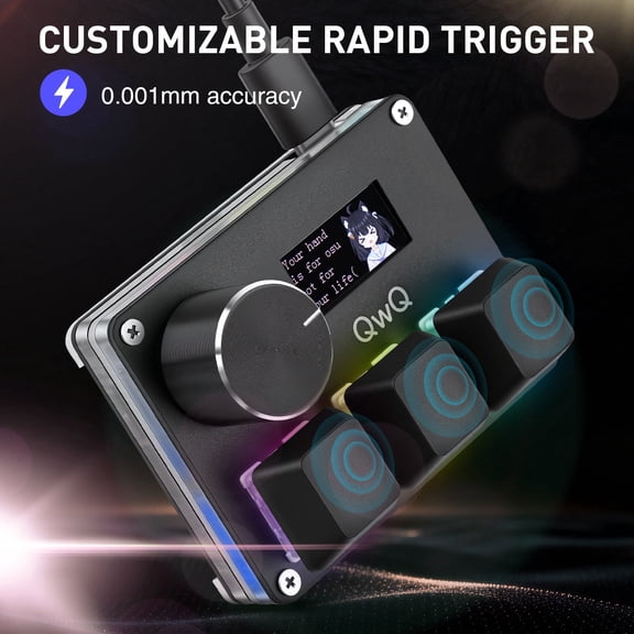 SayoDevice O3C Rapid Trigger Mini Keyboard Magnetic Switches Keyboard OSU Geometry Dash