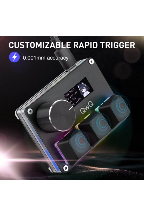 O3C Rapid Trigger Mini Keyboard Magnetic Switches Keyboard OSU Geometry Dash