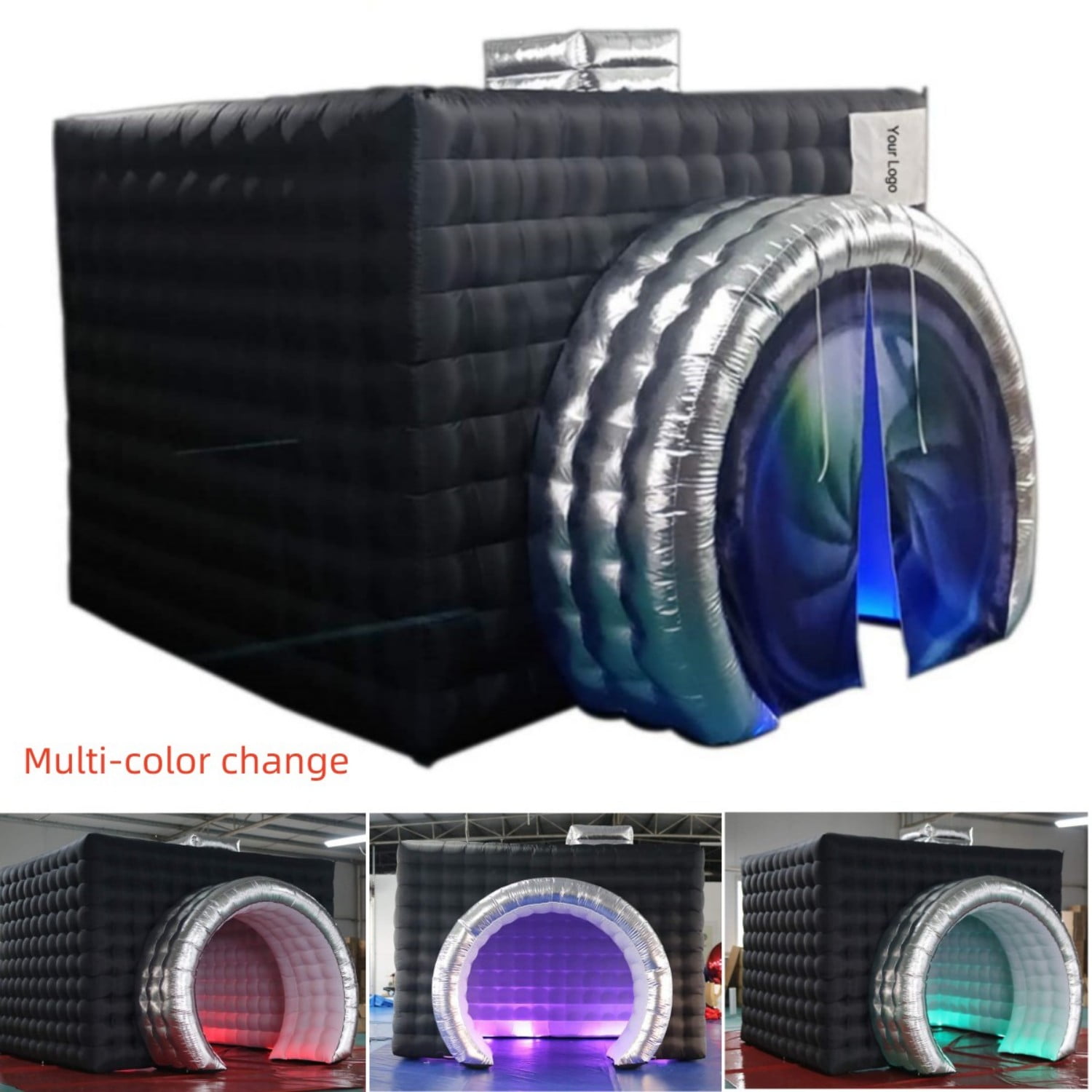 Sayok Doorless Inflatable Photo Booth Enclosure with Internal Blower