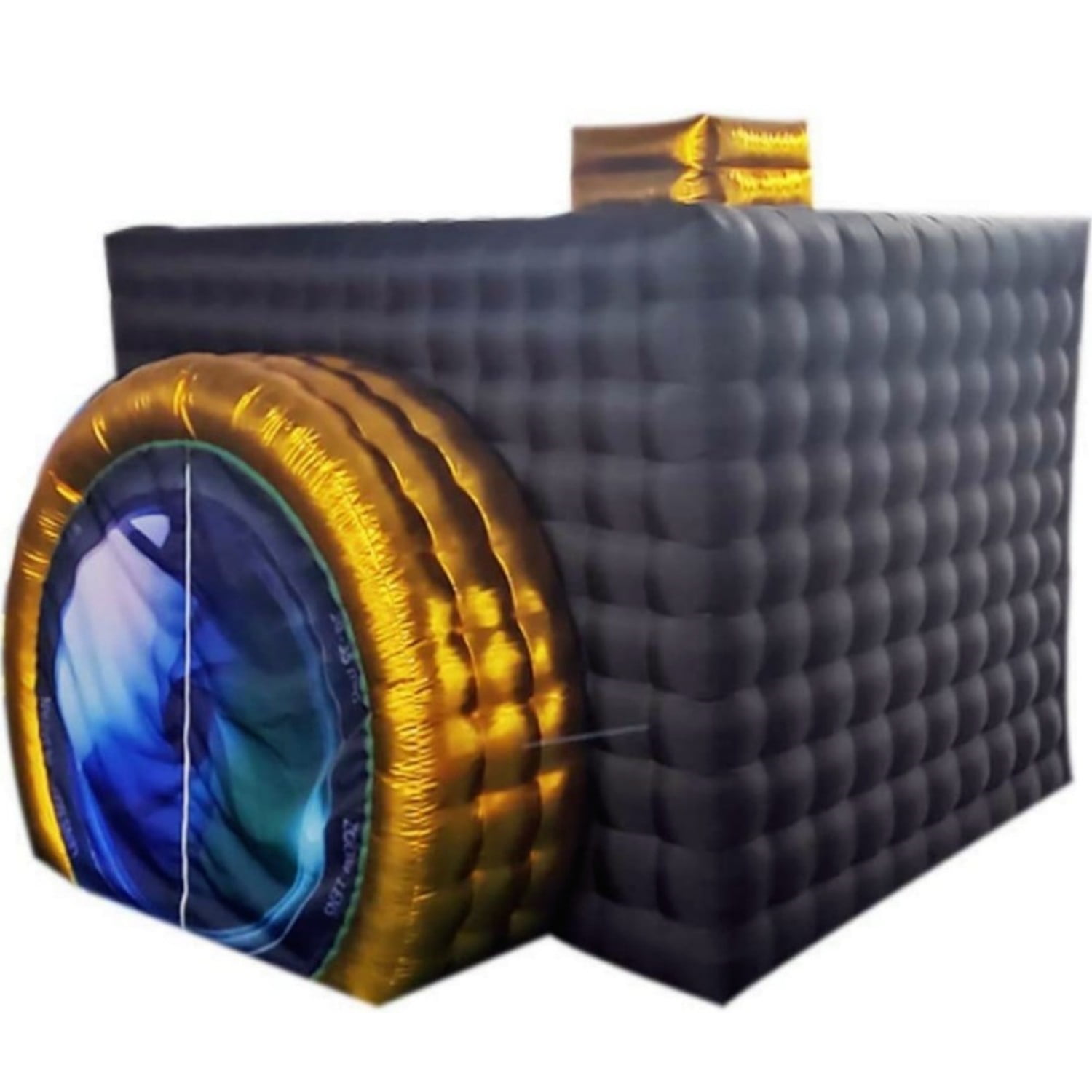 Sayok Inflatable Lighting Photo Booth Enclosure 11.5ft Black Backdrop