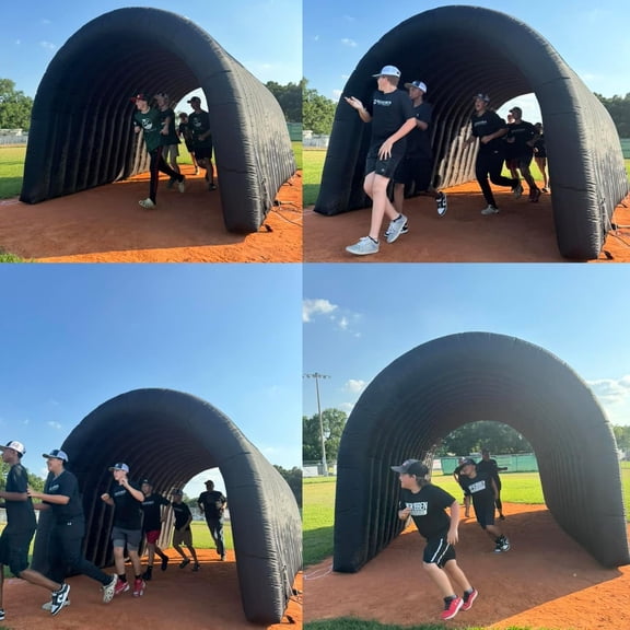 Sayok Inflatable Tunnel Entrance Tent with Installed Blower for Business Advertising and Event Exhibition