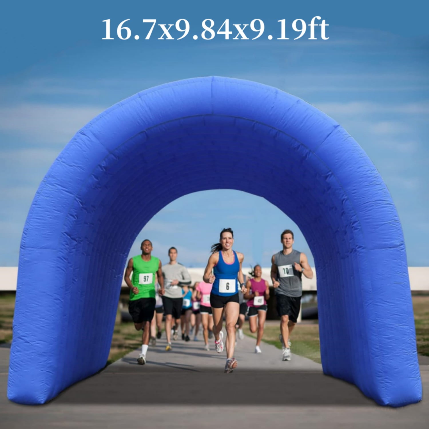 Sayok Inflatable Tunnel Sports Tunnel Entrance with Builtin Blower