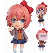 Sayori 10cm Anime Action Figure, PVC Statue Interchangeable Accessories, Room Decor