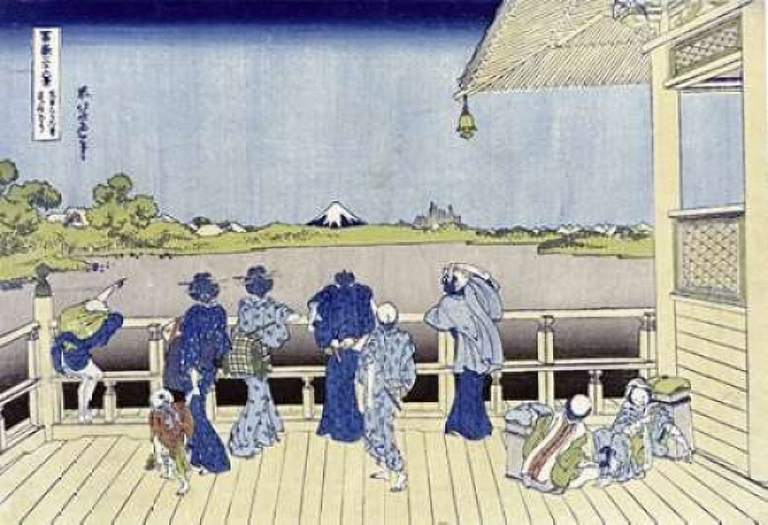 Sazai Hall of Five-Hundred-Rakan Temple Canvas Art - Hokusai (20 x 28)