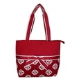 thumbnail image 1 of SazyBee 3 piece Diaper Tote Bag Set - Custom Embroidery Available Burgundy Medallions, 1 of 6