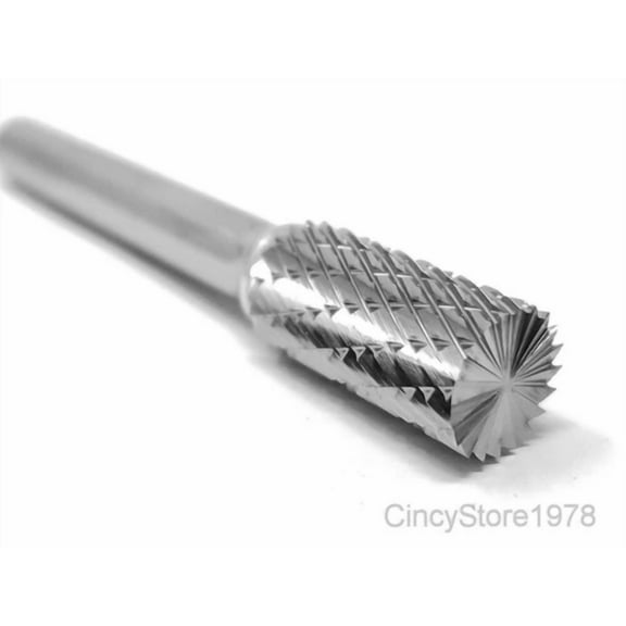 Sb3D Cylindrical Cut Tungsten Carbide Burr Bur Cutting Tool Die Grinder Bit 1/4"