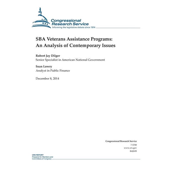 Sba Veterans Assistance Programs : An Analysis of Contemporary Issues