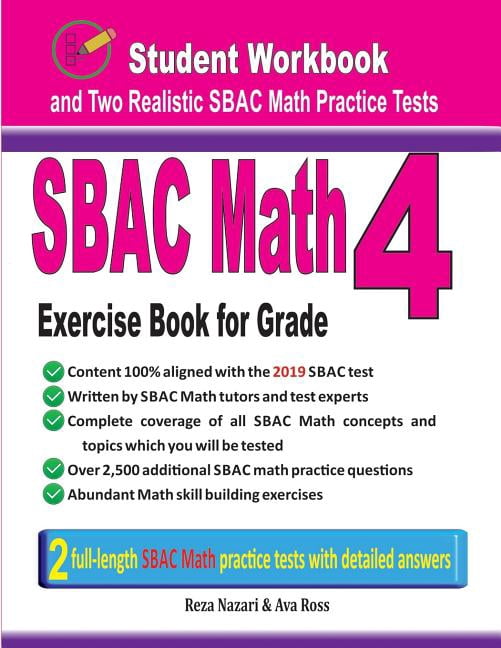Sbac Math Exercise Book for Grade 4: Student Workbook and Two Realistic ...