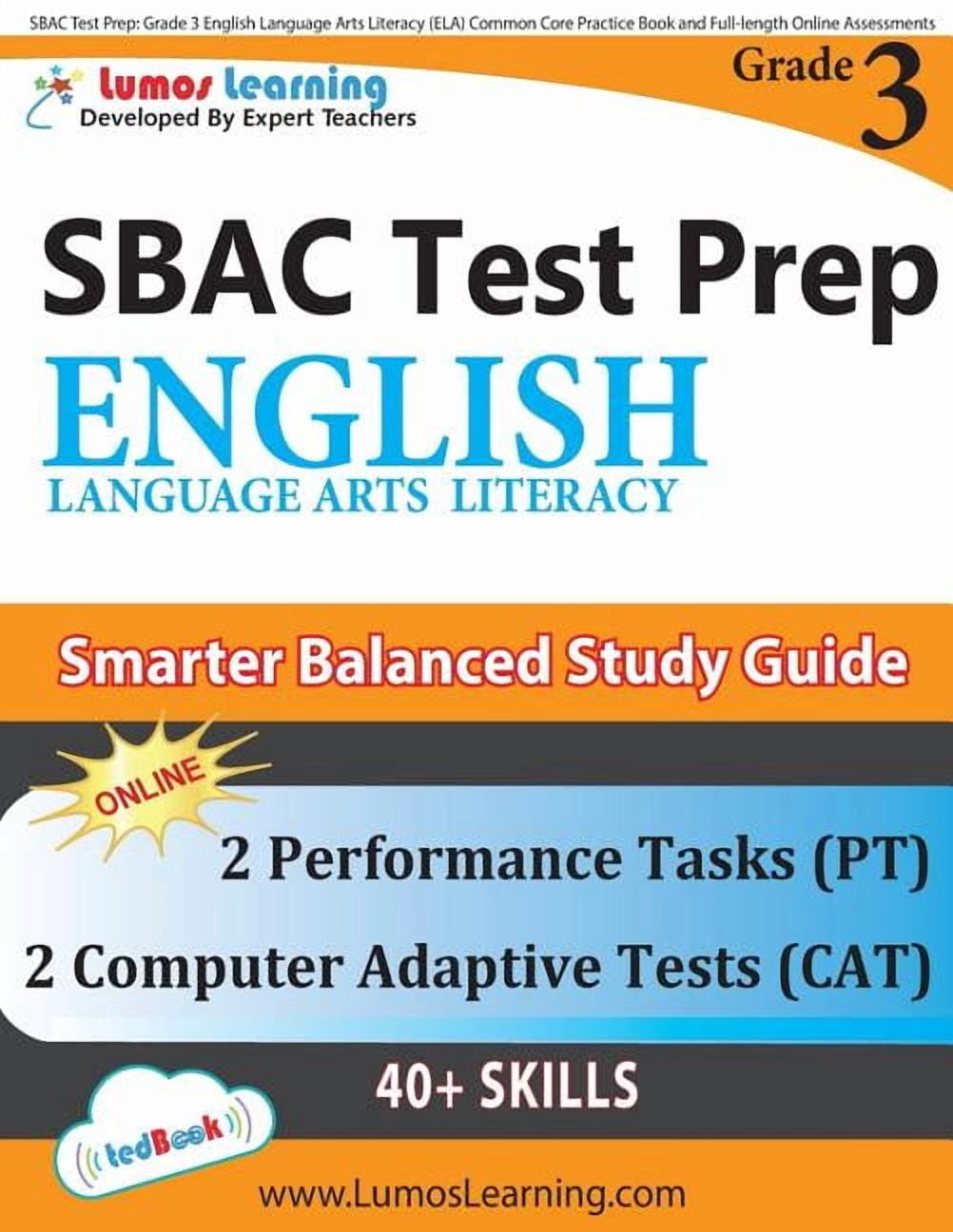 SBAC Test Prep: Grade 3 English Language Arts Literacy (ELA) Common ...