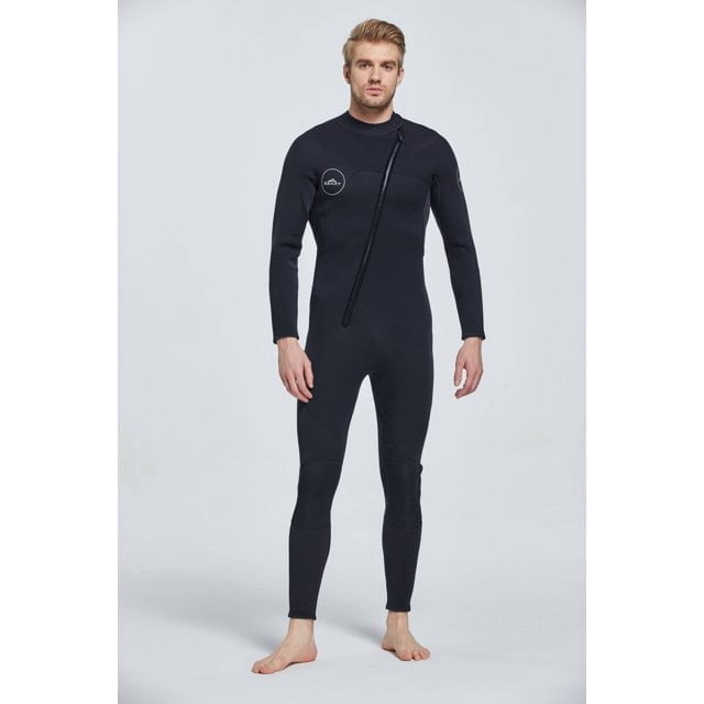 Sbart Mens 3mm neoprene Wetsuit, Full Body Diving Suit Front Zip Wetsuit for Diving Snorkeling Surfing Swimming