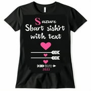 Sbart Sisters Trip 2023: Novel Title Vector Design Black TShirt for Valentine's Day Perfect Gift for Women