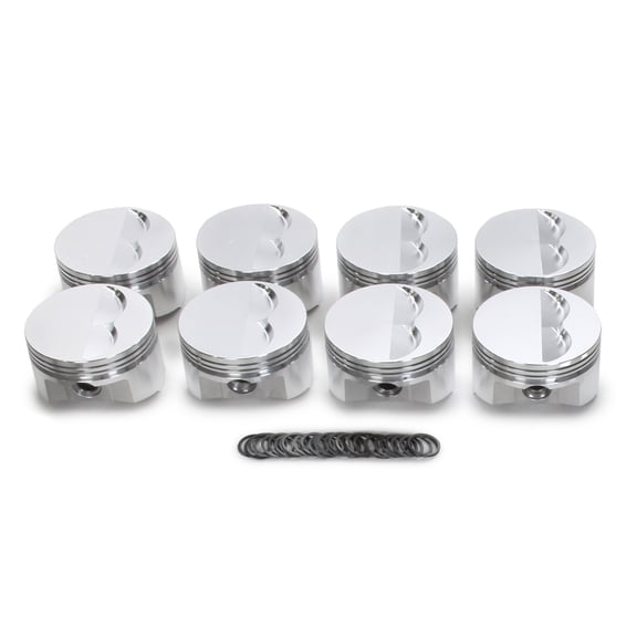 Sbc Flat Top Piston Set 4.155 Bore 5Cc