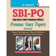 Sbi Probationary Officers-Previous Years Papers Solved, Paperback