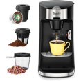 Sboly Coffee Machine 3 in 1, Tea & Coffee Maker for K Cup, Ground