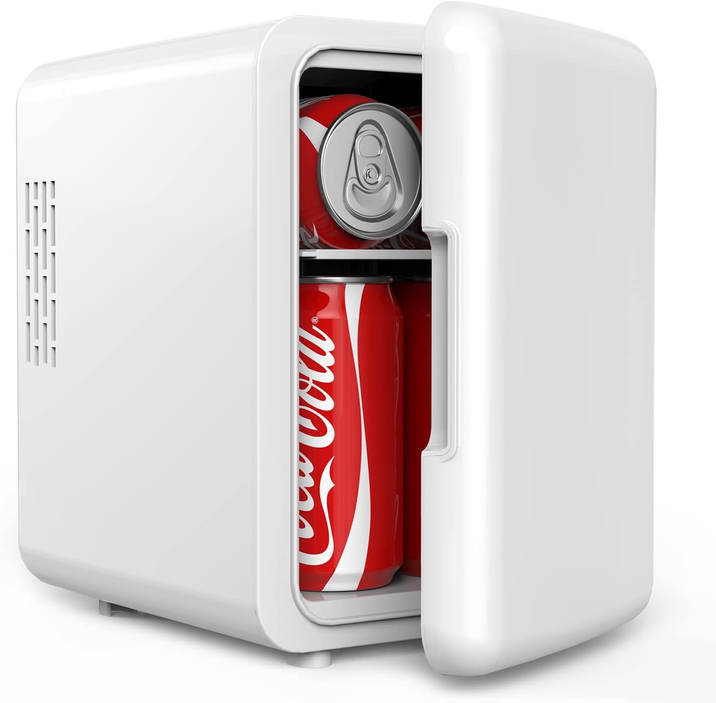 Sboly Mini Fridge, 4L Portable Mini Refrigerator, 6 Cans Small Dorm ...