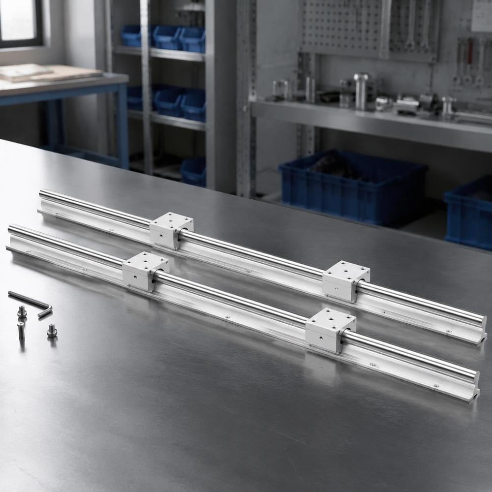 Machining Slide Rails Sbr12 Linear Guide Rail Set, 1000 Mm, 2 Pcs Rails and 4 Pcs Sbr12uu ...