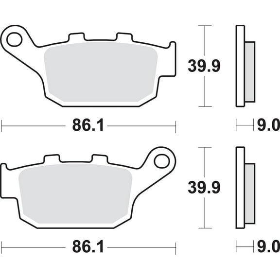 Sbs 881LS LS Sintered Brake Pads